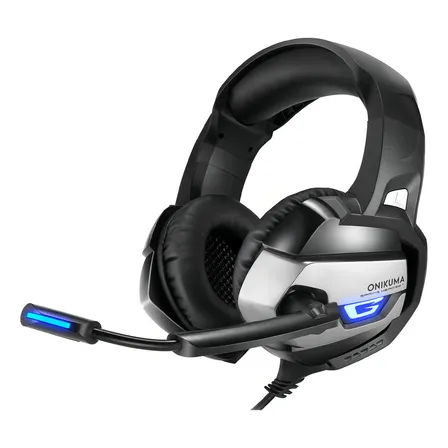 Audifonos Gamer Onikuma K5 Black Luz LED