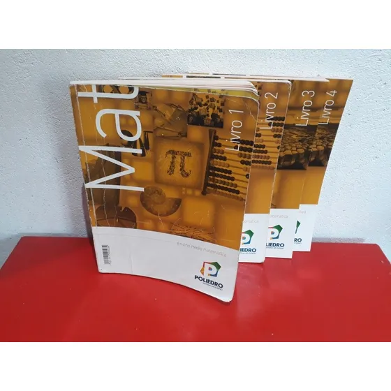Livro: Poliedro - Matemática - Livro 1, 2, 3 E 4 - Benedito 