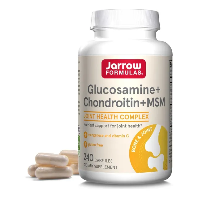Glucosamina + Condroitina + Msm Jarrow Formulas 240 Cápsulas