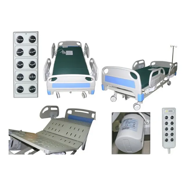 Cama Hospitalaria Full-eléctrica De 5 Funciones Con Colchón