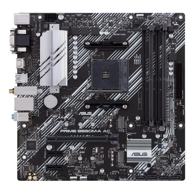 Tarjeta Madre Asus Prime B550m-a Ac Ddr4 Dvi Hdmi Vga Bt