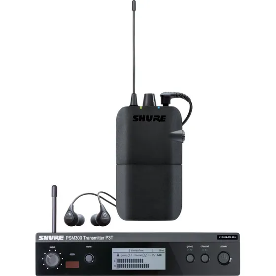 Sistema Shure Psm300 Inalambrico Monitoreo Intraural Estereo