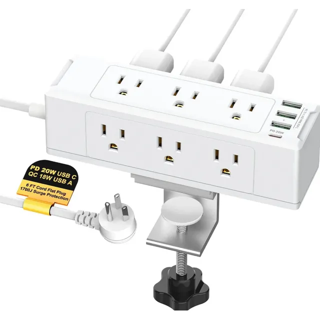 Multitoma Escritorio Carga Rapida Pd20w Protector De Voltaje