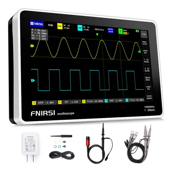 Osciloscopio De Doble Canal Fnirsi 1013d Plus De 100 M/1 G