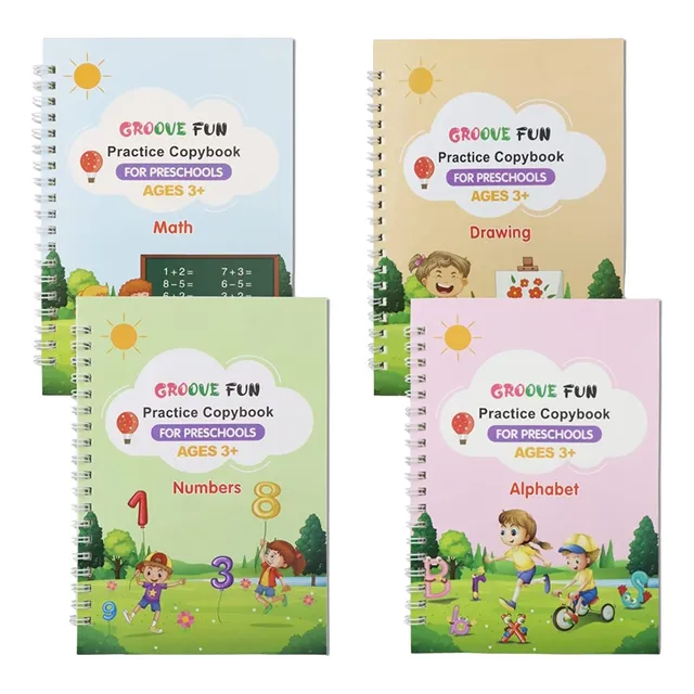 Libro De Copia Reutilizable Para Niños De 3 A 8 Años