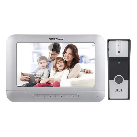 Portero eléctrico/frente Hikvision DS-KIS202T 2 porteros con visor de pantalla 220V blanco