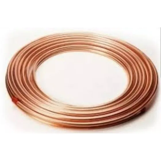Tubo De Cobre Diámetro 1/4 PuLG X 15mts De Largo En Rollo 