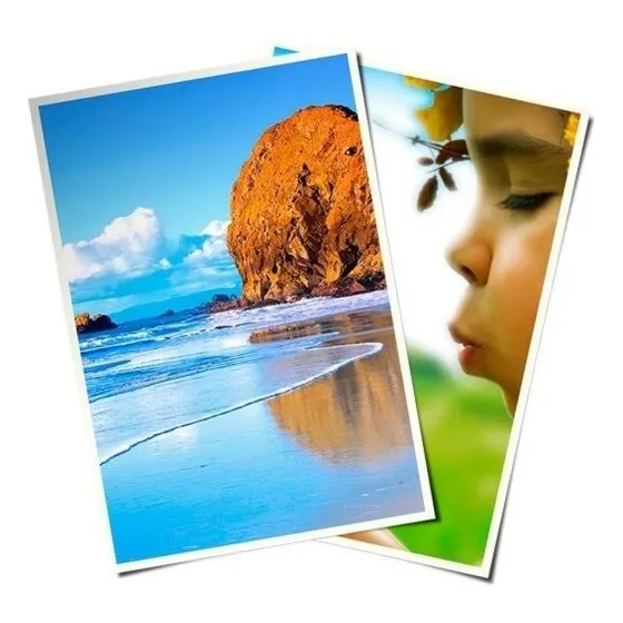 Papel Fotografico A4 Resma 20 Hojas Calidad 5760dpi 210grs ® Color Blanco
