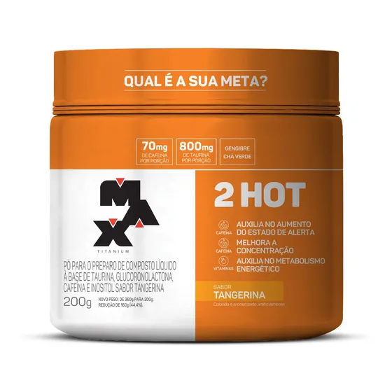 Termogênico Seca Barriga 2 Hot 200g Max Titanium