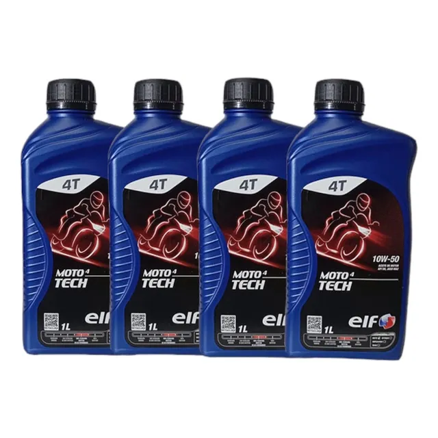 Aceite Sintético Elf Moto 4 Tech 10w50 X 1 Lt (4 Ud)