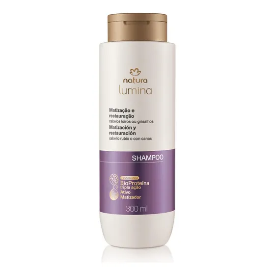 Shampoo Matizador Cabelos Loiros E Grisalhos Lumina - 300ml