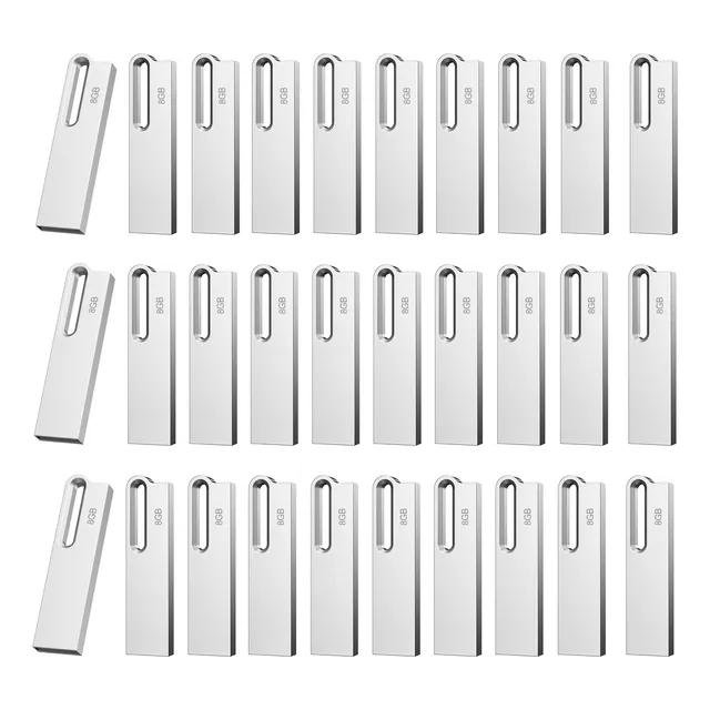 Kit 50 Memoria Usb 8gb Topesel Metalica Mayoreo