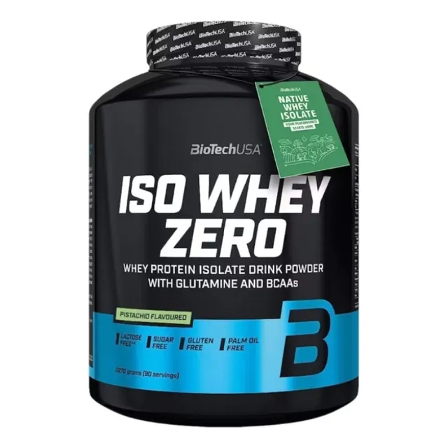Biotechusa Iso Whey Zero Whey Protein Isolate 5 Lb Pistachio