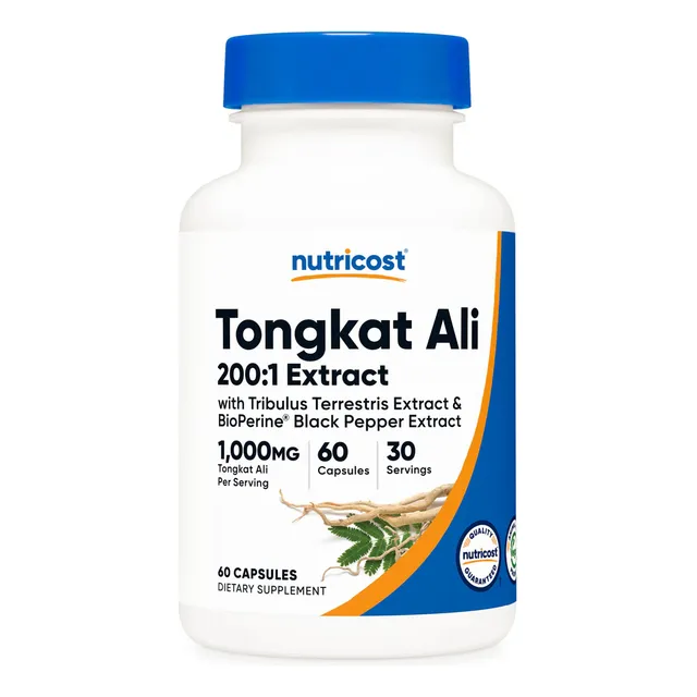 Nutricost Tongkat Ali 1000 Mg 60 Cápsulas Sabor Sin Sabor