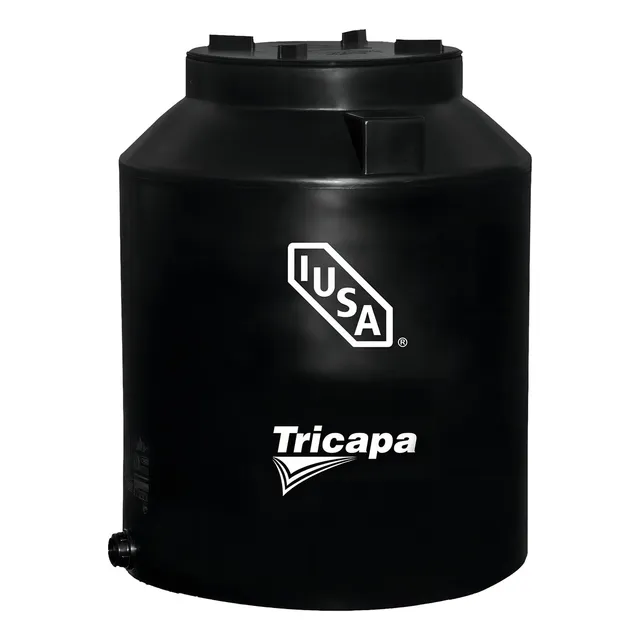 Tanque de agua Iusa Tinaco Tricapa vertical polietileno 750L negro