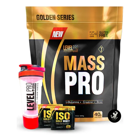 Mass Pro 12 Lb Level Pro, Ganador De Masa Sabor Rich Chocolate