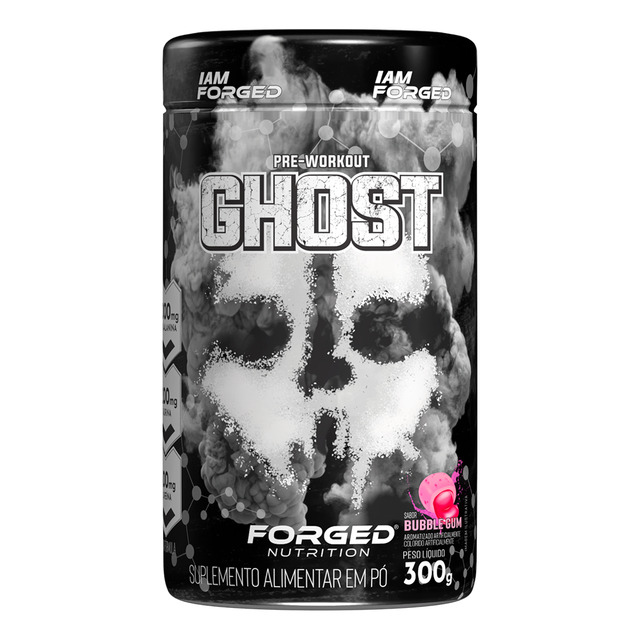 Pré-treino Ghost 300g Forged Nutrition | Beta-alanina, Cafeína, Tirosina, Taurina, Arginin...