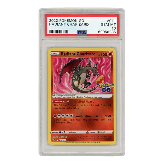 Carta Radiant Charizard 011/078 Psa 10 2022 Pokemon Go Tcg