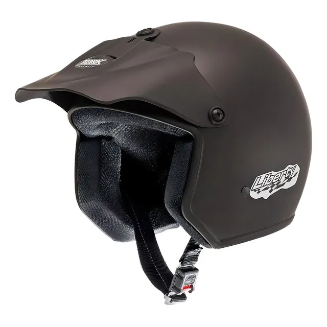 Casco de moto abierto Pro Tork Liberty Liberty, negro mate, talla 58