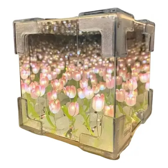 Pbf Abajur De Mesa Tulip Cloud Sea Of Flowers Feito À