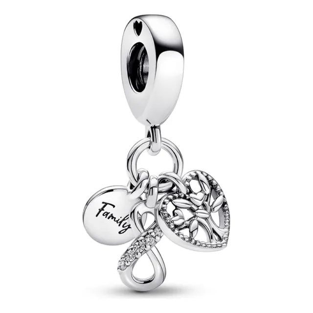 Charm Pandora Árbol De Familia Para Siempre Infinito Plata