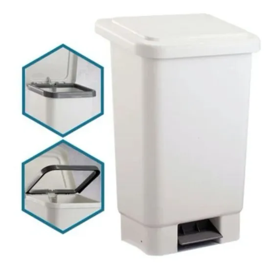 Lixeira Com Pedal Modelo Marfinite 100 Litros Original