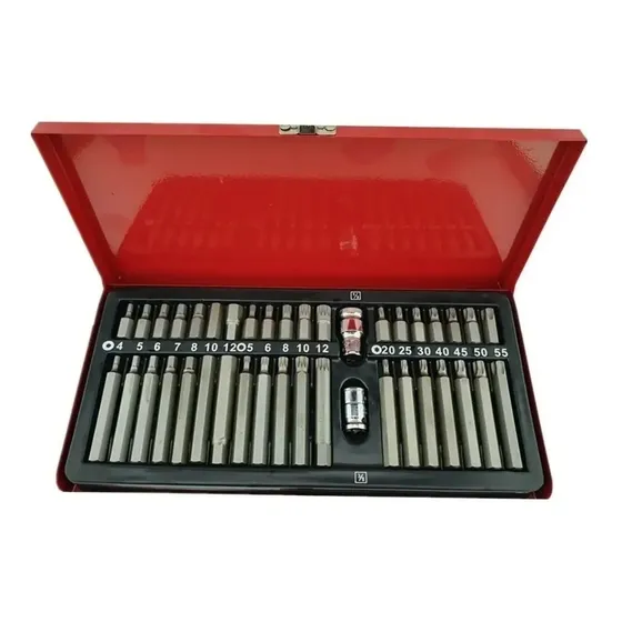 Kit Juego Puntas Corto Largo Torx Allen Imbus 40 Piezas