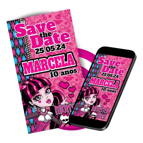Save The Date Virtual Monster High