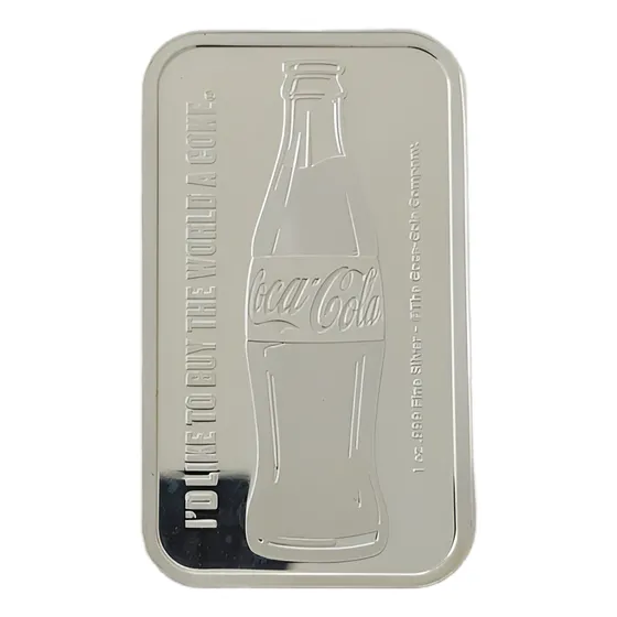 Eua Moeda 1 Onça Prata 999 Coca Cola