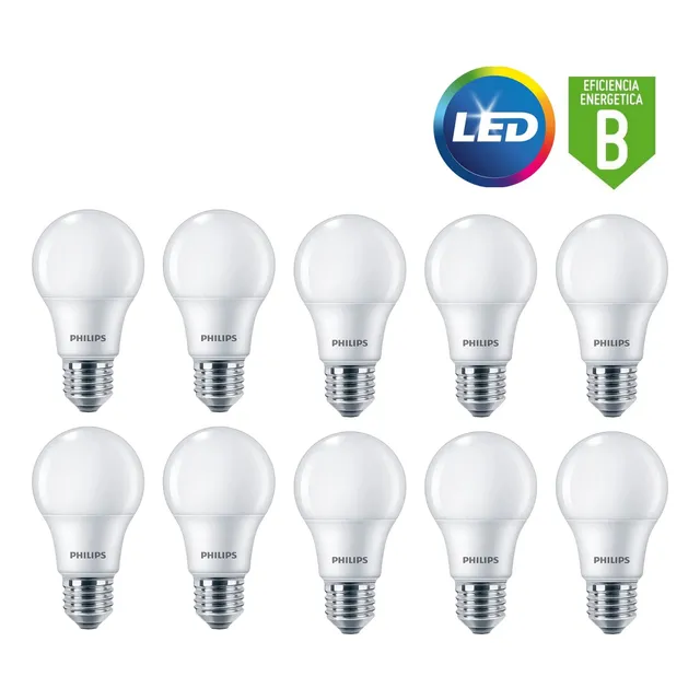 Foco Led Philips 6w Ecohome / Pack 10 Unidades