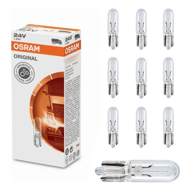 Kit 10 Lámparas T5 W1.2w Tablero Osram Piojito 24v Camion