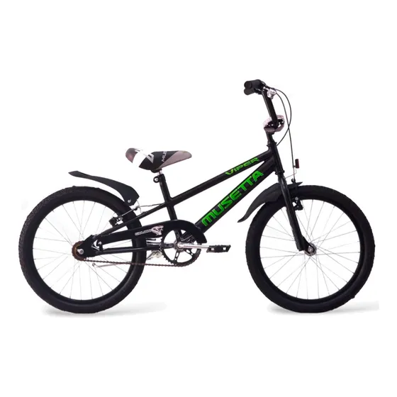 Bicicleta Nene Musetta Viper Rodado 24 Color Negro