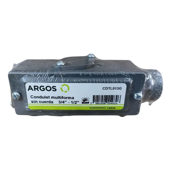 13 Pzas Condulet Multiformas Argos Gris C/cuerda 3/4-1/2