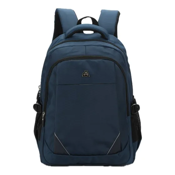 Mochila Ejecutiva Para Notebook - 6 Meses De Color Azul marino Diseño de la tela Liso