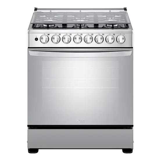 Cocina A Gas 30 PuLG Marca LG 6 Hornillas Acero Inoxidable 