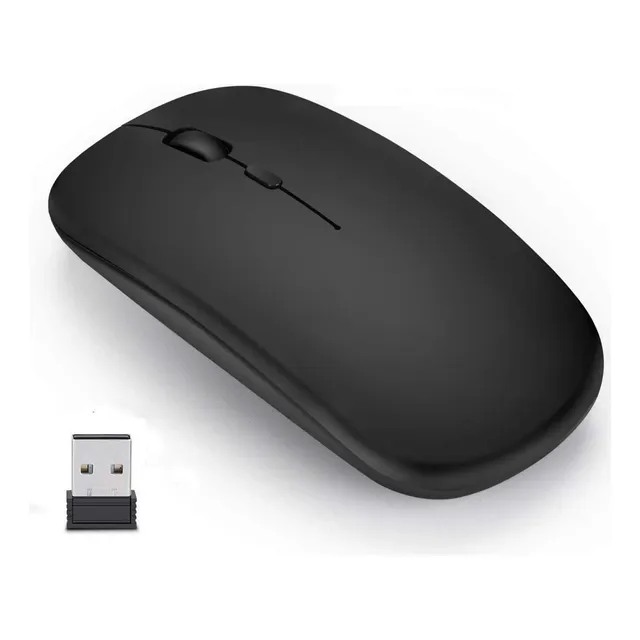 Ratón Inalámbrico Recargable Bluetooth Modo Dual Delgado 2.4