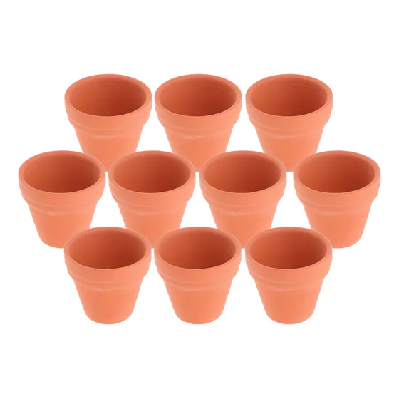 Maceta Pequeña De Terracota De Barro Y Cerámica De 3,5 X 3,5