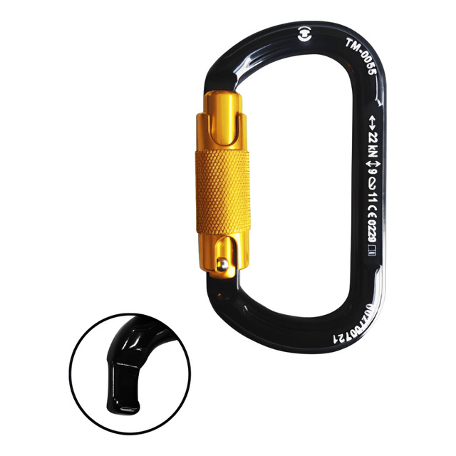Mosquetão D Alumínio Dupla Trava Auto 22kn Keylock Task Mosquetão D Alumínio Dupla Trava Auto 22kn Keylock Task