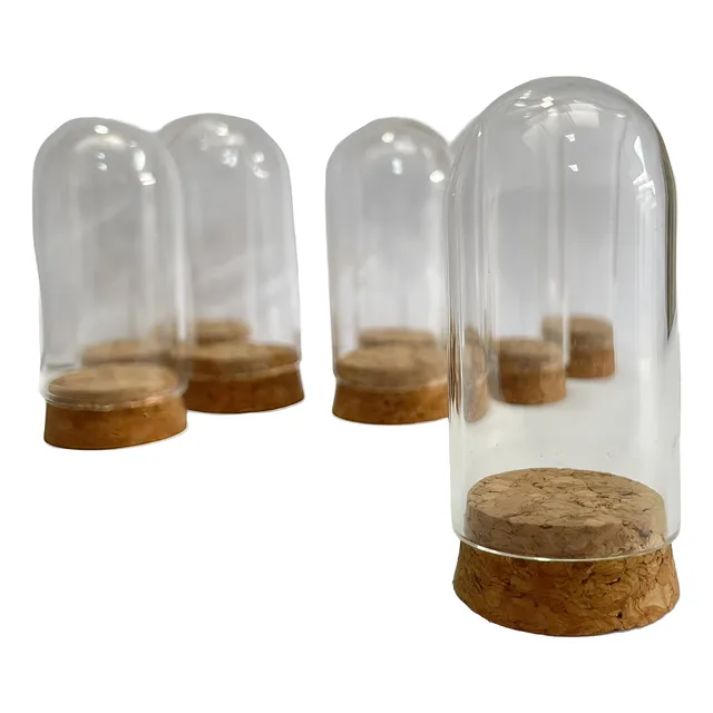 Mini Botella De Vidrio De 6cm De Alto, Cápsula
