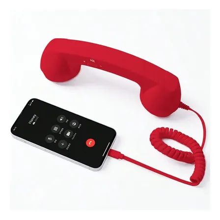 Audífonos Retro Con Cable Y Micrófono Usb C Para Celular Red-type-c
