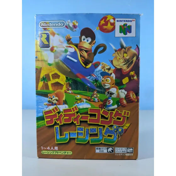 Jogo Diddy Kong Racing Nintendo 64 Japonês Completo!