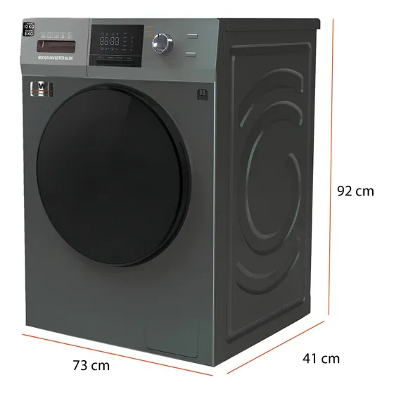 Lavasecadora Westinghouse, Carga Frontal, Inverter, 12 kg de Lavado / 8 kg de Secado WWCFL14303AWD