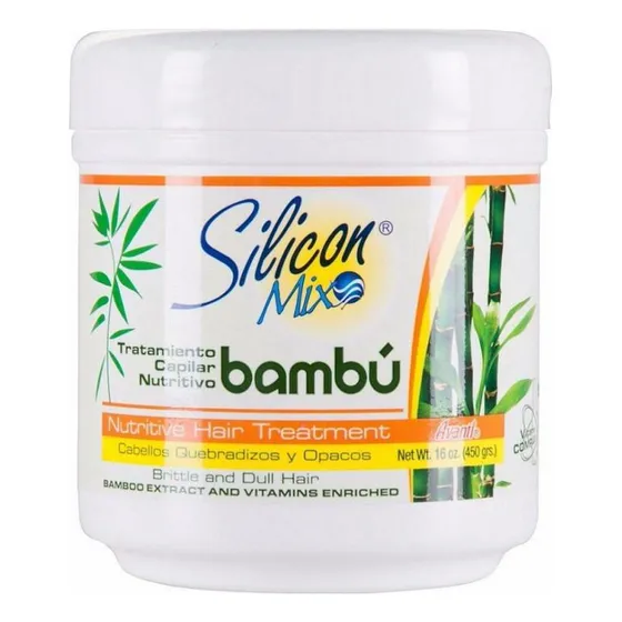 Mascara Capilar Silicon Mix Bambu 450g Fortalece Os Fios