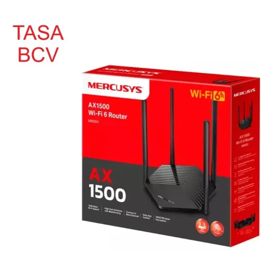 Router Mercusys Mr60x Ax1500 Doble Banda Gigabit Wifi 6