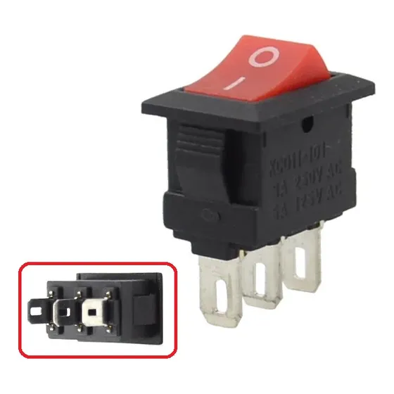 Botón Pulsador De Encendido/apagado 3 Pines 2 Piezas