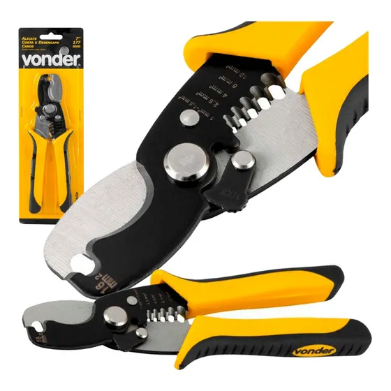 Alicate Vonder  Desencapar Fio Cortar Cabo Eletrico Até 16mm