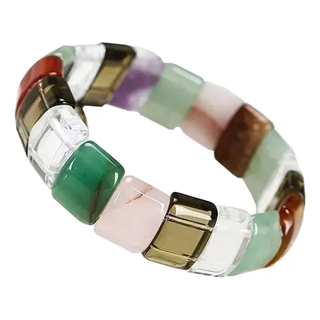 Pulsera Piedra Natural Ajustable - Crystal Aventurine - E169