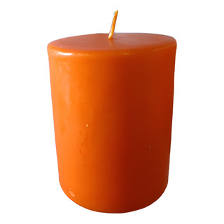 1 Vela 8x10 Cm Alta Calidad Color Naranja 1 Vela 8x10 Cm Alta Calidad Color Naranja