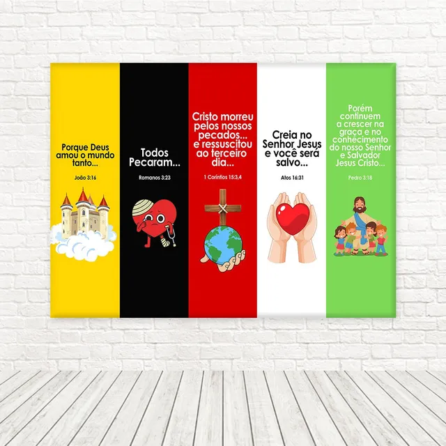 Painel Retangular Horizontal Sublimado Religioso 2,00x1,50