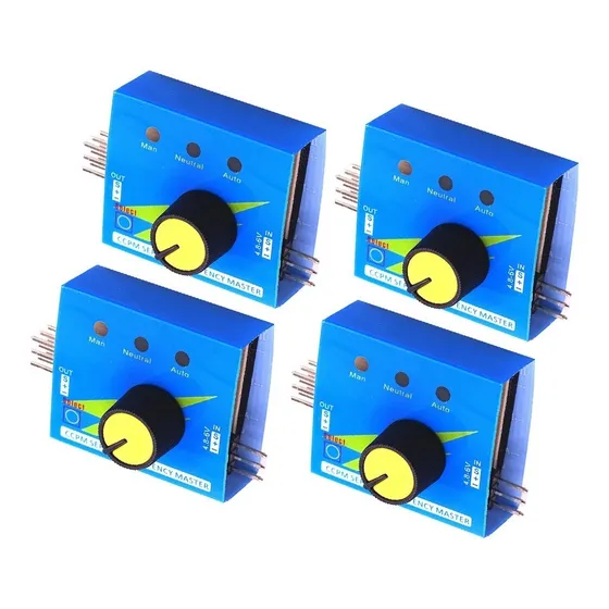 4 Pzas Probador Multi Servos Tester 3ch Ecs Ccpm Meter 